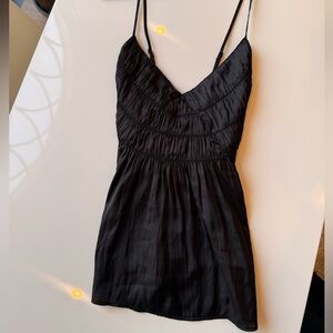 Zadig & Voltaire Cayonne Satin Camisole in Black